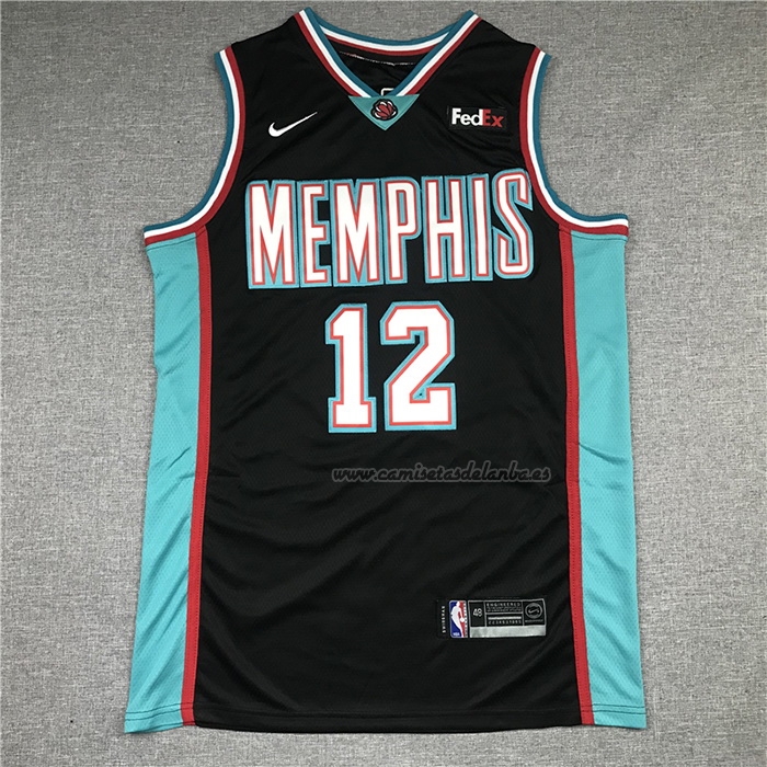 Camiseta Memphis Grizzlies Ja Morant NO 12 20th Classic Negro